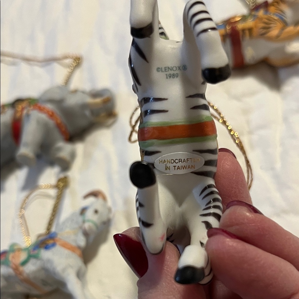 Lenox Vibrant Animal Ornament Collection set of 7 - Picture 6 of 10